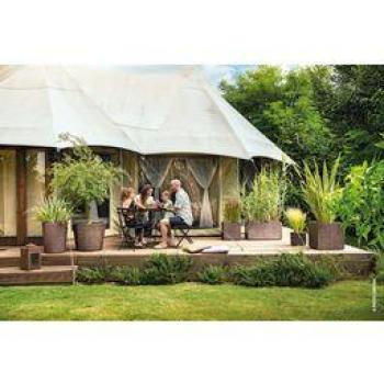 Maceta de auto riego Millennium Brownstone 39x39 cm