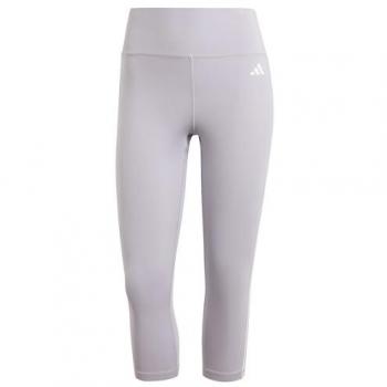 Mallas de Fitness 3/4 para Mujer adidas Train Essentials Gris Alto con Rayas