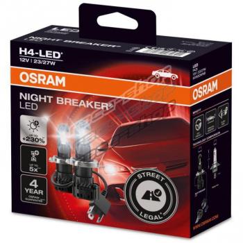 Osram H4 LED Night Breaker Street Headlight Bulbs (Twin Pack)