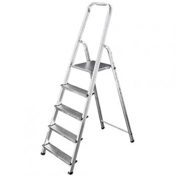 Escalera de Aluminio Ligera y Resistente de 6 Peldaños - 2,10 m
