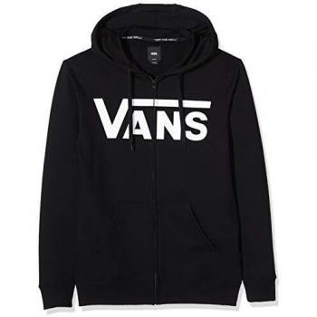 Vans Men's Classic Zip Hoodie Black/White Size S