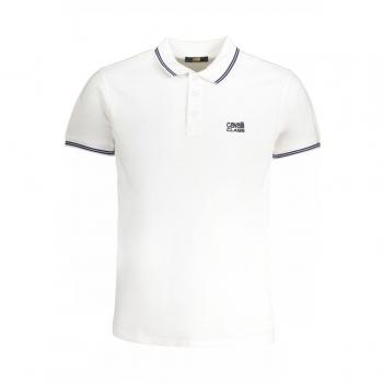 Cavalli Class White Cotton Polo Shirt - XL with Embroidery