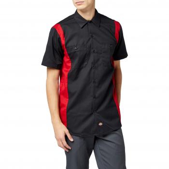 Dickies Two Tone Work Shirt Camisa, Negro