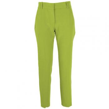 Pinko Green Polyester Slim-fit Trousers - Size 2XS