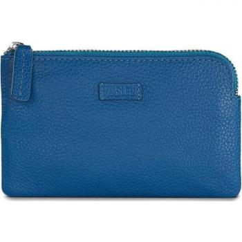 Monedero Mujer Pequeño - Carteras De Mujer Piel Amberes con Protección RFID en Color Azul