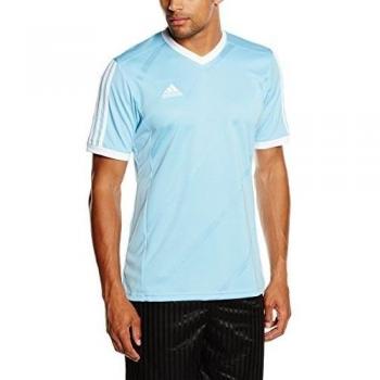 adidas Tabe 14 JSY - Camiseta para hombre, color azul claro / blanco, talla S