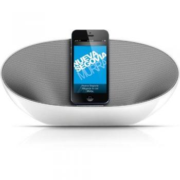 Altavoz Bluetooth Philips DS3480 con Dock Lightning para iPhone y iPod, Blanco