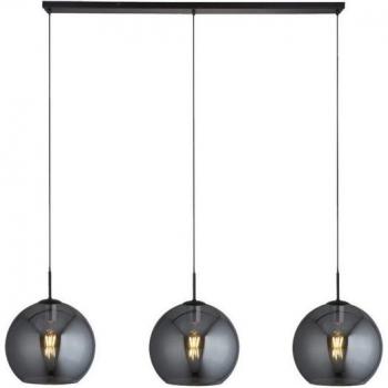 Colgante Amsterdam Acero dulce Negro 3 bombillas 37cm