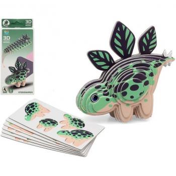 BB Kids-Puzzle 3D Dino Verde 18 X 8 Cm - Juegos de Ingenio y Entretenimiento para Niños Pequeños