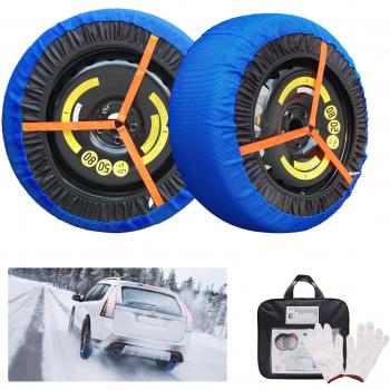 Coche de Lujo hielo nieve calcetines calcetines de tracción para neumáticos de coche antideslizante Tire Cadenas invierno Nieve hielo tracción dispositivo