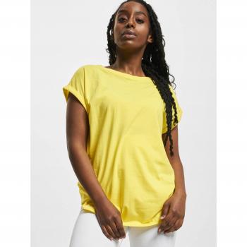Urban Classics Women's Extended Shoulder Bright Yellow Tee