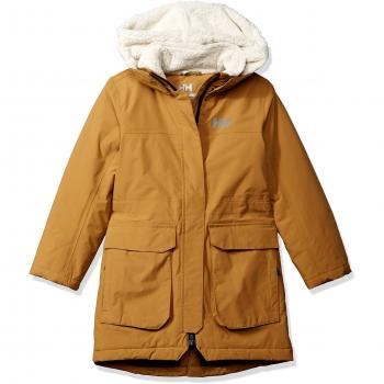 Helly Hansen Jr Vilde Parka Abrigo, Niños, Marrón, años