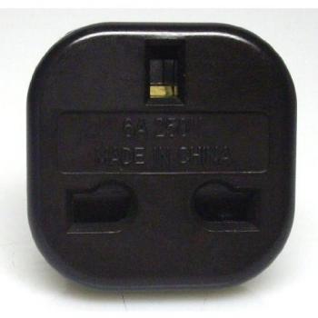 10 pcs connettore red de viaje adaptador de Reino Unido en EU - / EURO - connettore negro V29