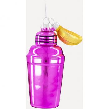 Colgante de cristal Coctelera Navidad con Detalles Brillantes y Elegantes