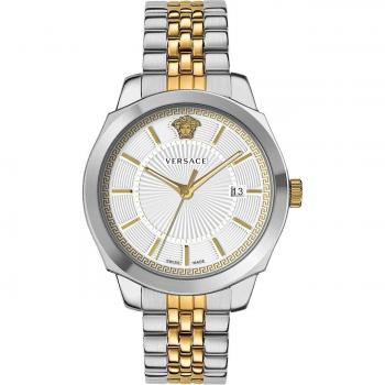 Versace Icon Classic Men's Quartz Watch - 42mm Stainless Steel, 5ATM Water Resistant