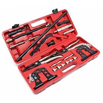 Set de herramientas para desmontaje de resortes y juntas de válvula - 25 piezas para motores a gasolina y diésel
