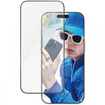 Protector de Pantalla PanzerGlass Ultra-Wide Fit para iPhone 16 Pro, Antibacteriano y Resistente a Arañazos