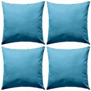vidaXL 4X Cojines para Exteriores 45x45cm Azul Claro para Casa y Jardin Hogar