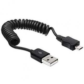 Cable USB 2.0 A macho a Micro B macho espiral de 20-60 cm DeLOCK