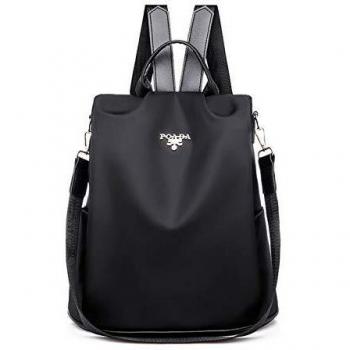 LUI SUI Mochila para Mujer Mochila de Damas Mochilas Escolares Mochila antirrobo Bolsos de Hombro de Dayback Bolso de Mano Negro