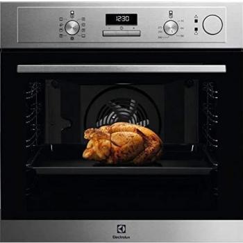 Forno Eléctrico de Incasso Electrolux EOC3S40X 72L Multifunción SteamCrisp Acero Inoxidable Clase A 2790W