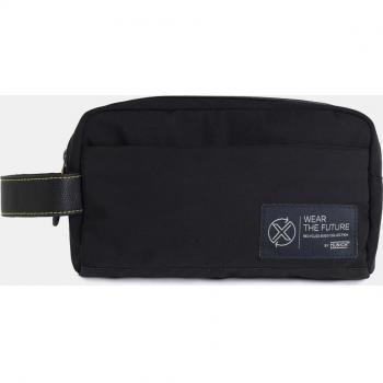 Neceser Munich Grande Negro con Cierre de Cremallera y Asa Corta Recycled X Wear Toiletry