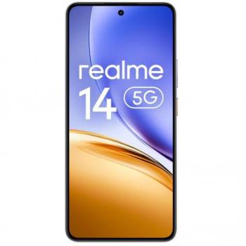 Smartphone Realme 14 5G Mecha Plata, 6.67, 12GB RAM, 256GB, Batería de 6000mAh, Pantalla AMOLED 120Hz, Cámara AI de 50MP