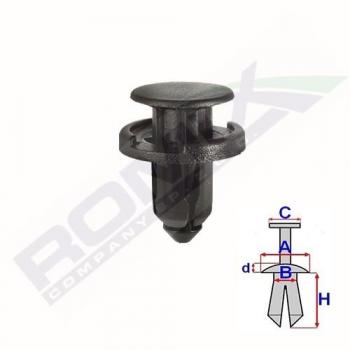 Elementos de montaje de la motocicleta ROMIX ROM C70471 - Grapa para fijación, compatible con diversas marcas y modelos de motocicletas, fabricada en material resistente, diseño optimizado para una instalación sencilla y segura
