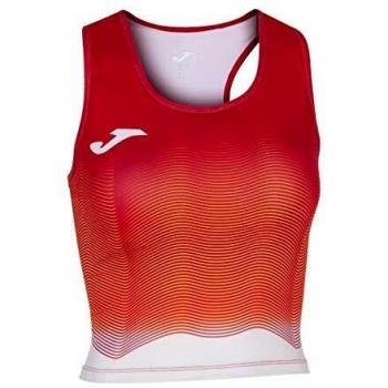 Joma Elite VII Top Running, Niñas, Rojo Blanco Amarillo, 4XS-3XS