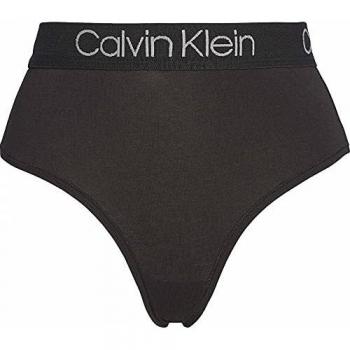 Calvin Klein Cuerpo Tanga De Cintura Alta, Negro XS Negro
