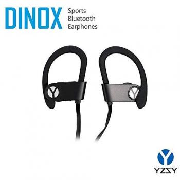 Auriculares Deportivos Bluetooth YZSY Dinox IPX4 con Micrófono, Color Negro