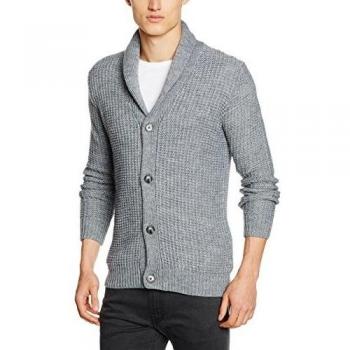 Springfield HE Estructura Bolsillos, Cardigan para Hombre, Greys