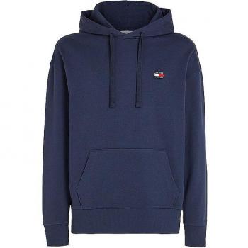 Tommy Jeans Blue Hoodie with Logo Detail - Size L