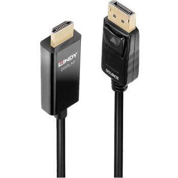 Cable Activo DisplayPort a HDMI 0.5m con HDR y 4K/60Hz