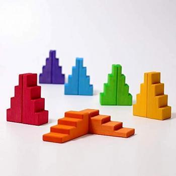 Grimm's Spiel und Holz Design Tejado para escaleras arcoíris.