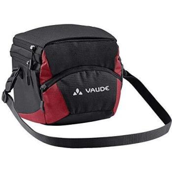 Bolsa para bicicleta Vaude OnTour Box M (KLICKfix compatible, 4L, negro/carmín)