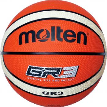 Molten BGHX - Balón de Mini Baloncesto, Naranja y Marrón claro, Talla 3