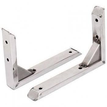 15cmx10cm Pared De Acero Inoxidable Soporte Ángulo Recto Soportes De Estante 2 Piezas