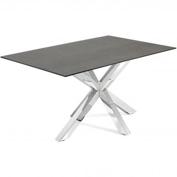 Kavehome Mesa Argo 160x90, Inox Porcelánico Iron Moss