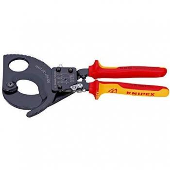 KNIPEX Cortacables Aislado 1000V Tipo Carraca de 280 mm en Blíster para Autoservicio