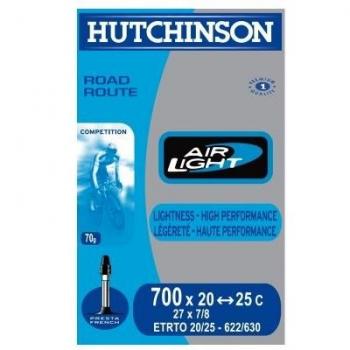 C‡mara Hutchinson Air Light 28 28 700x20-25C, v‡lvula francesa 32mm