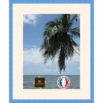 Marco de fotos pared 33 x 43/33 x 43 marco, cm de ancho, Marco en madera, madera, Bleu Marine-3, Passe-Partout Chantilly