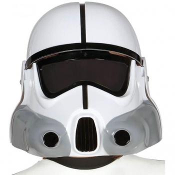 Casco de Soldado Galáctico Blanco para Niños