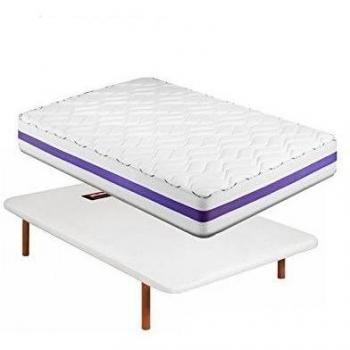 COLCHÓN VISCO VISCOELASTICO VISCOELASTICA MODELO VISCOTECH 100% SALUD + BASE TAPIZADA PIKOLIN DIVANLIN 6 PATAS