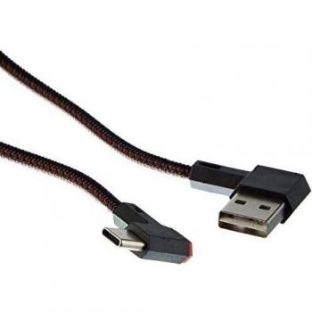 Cable USB 2.0 Tipo A a Tipo C (0,5 m) conector angulado negro