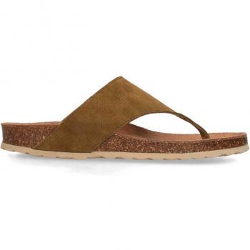 Sandalia De Piel Para Mujer, Color Cuero. Purapiel Jazz 80666 Verde