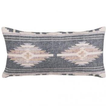 Cojín decorativo rectangular Beige Gris 30 x 60 cm