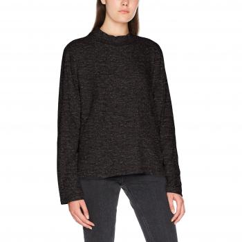 PIECES Pcamia Blouse Ff Noos, Camisa Manga Larga para Mujer, Gris