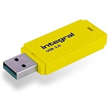 USB Stick Integral 64GB 3.0 Neon Amarillo