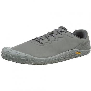 Zapatillas Merrell Vapor Glove 6 Leather gris hierro para hombre, modelo de trail running, talla 50 EU